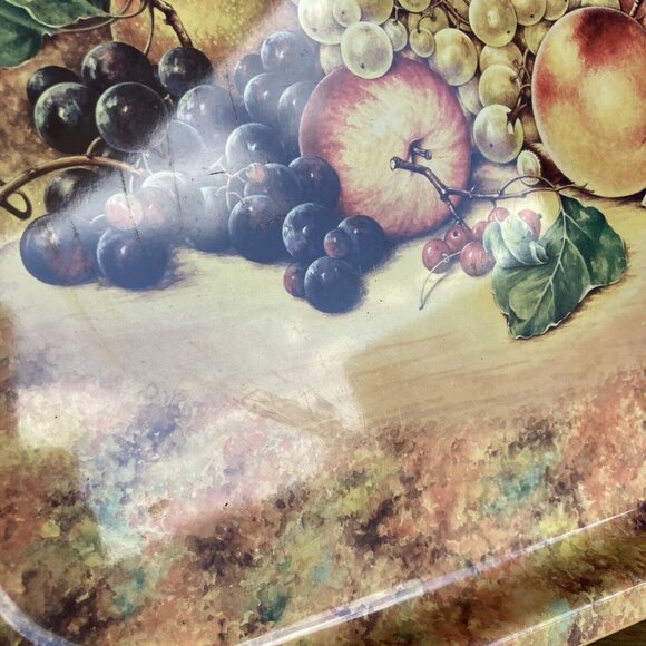 Vintage 1971 Daher Decorated Ware Fruit Motif Serving Tray - Picture 2 of 6